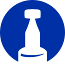 The blue icon of monodose